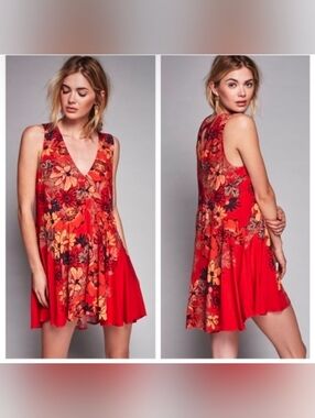 Free People Backyard Party Printed Tunic